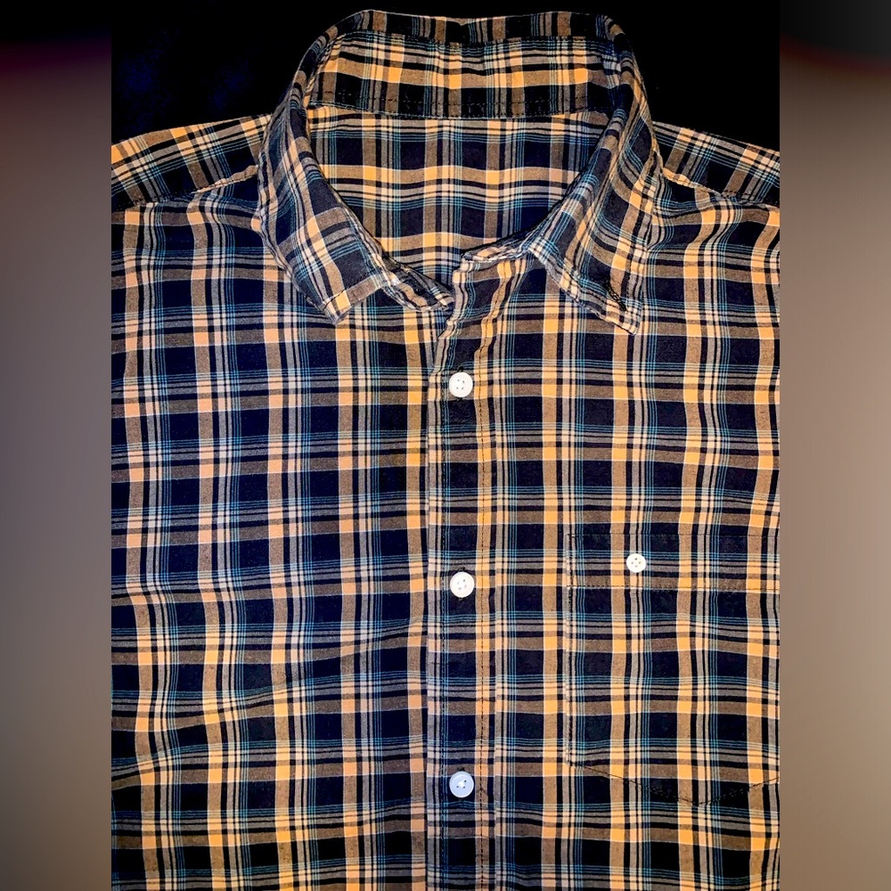 Yellow / Blue / Black | Button up